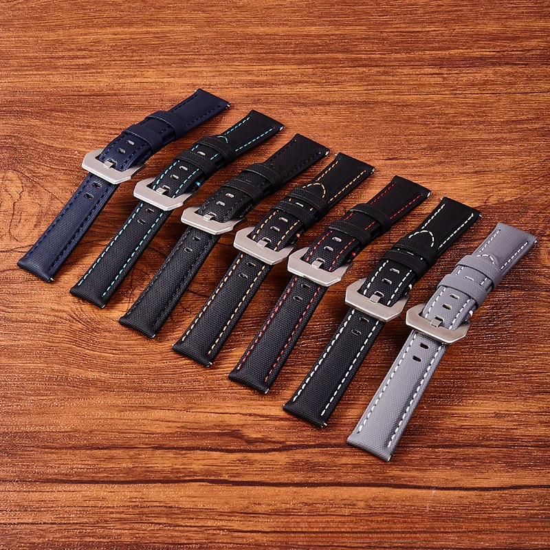 

Новый нейлоновый ремешок для часов Panerai из натуральной кожи, подходит для Fat SeaPAM01661/441, винтажный мягкий стиль