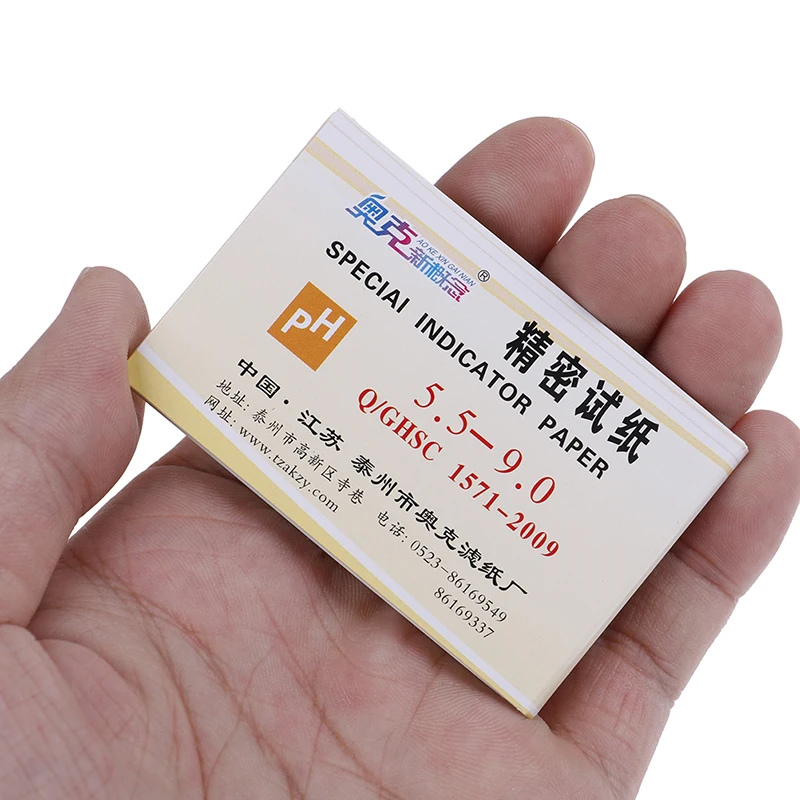 80 Strips Professional 5.5-9.0 Ph Litmus Paper Ph Test Strips Water Cosmetics Soil Acidity Test Strips With Control Card