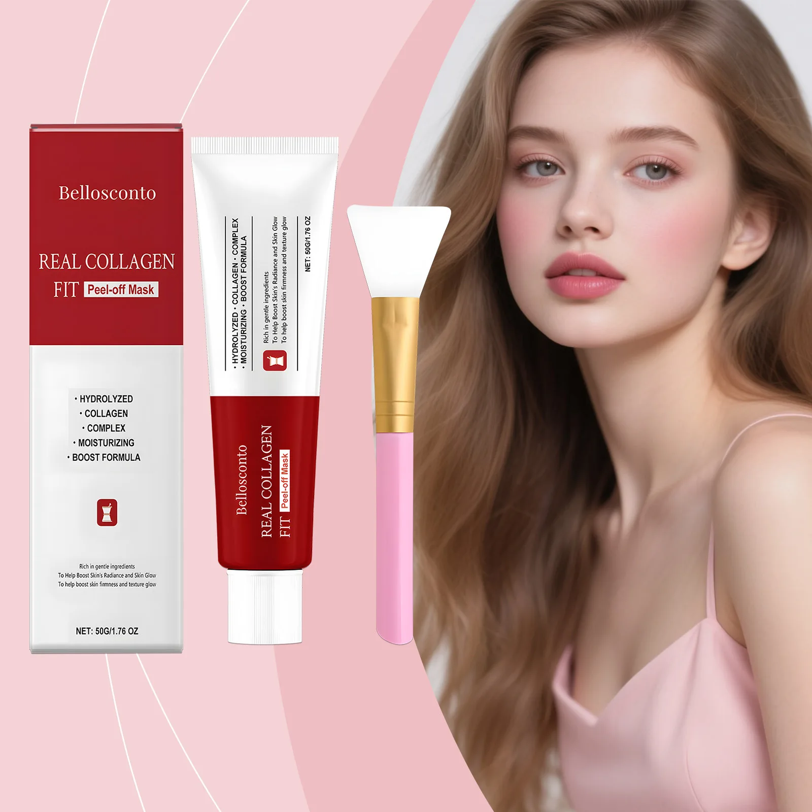 Collagen Peel Off Mask Clean Pores Exfoliating Remove Blackheads Reduce Oil Brighten Dull Skin Moisturize Smooth Skins Face Mask