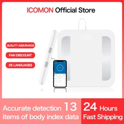 Smart Body Composition Scale New 8 Electrodes Smart BMI Scale LED Digital Display Bioimpedance Scale Body Fat Weight Scale