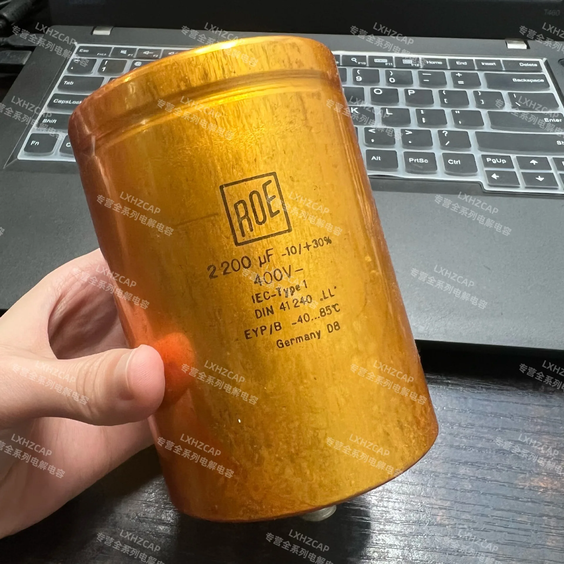 The new electrolytic capacitor 400V 2200UF 75X105 original German ROE gold, fever audio special