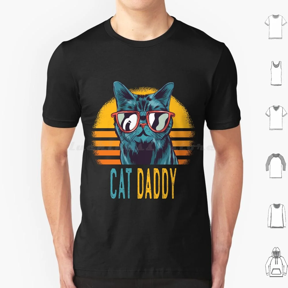 Vintage Eighties Style Cat Retro Distressed T Shirt 6xl Cotton Cool Tee Vintage Cat Retro Style Retro Vintage Cat Fathers Cat