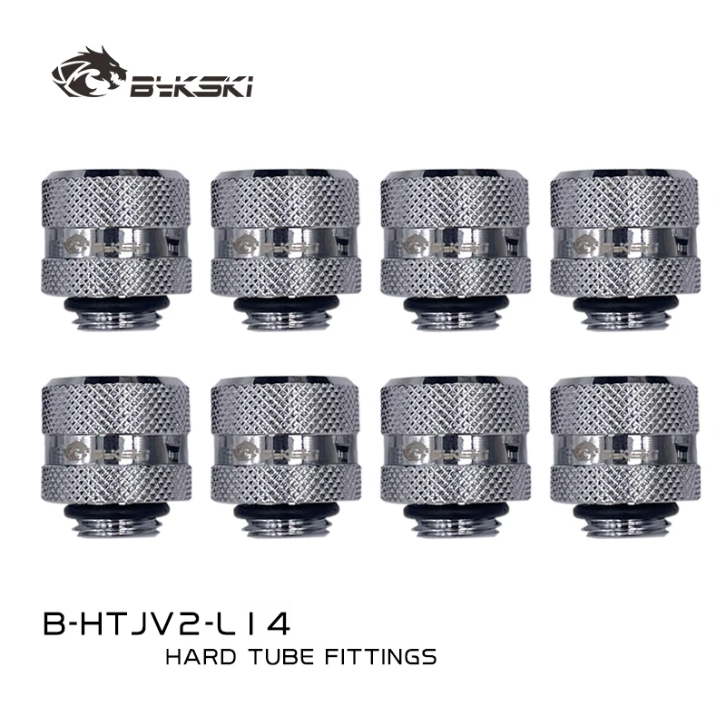 

Bykski 4/6/8pcs Hard Tube Fitting OD12mm OD14mm OD16mm Hand Compression Brass G1/4'' Joint for PMMA PETG Rigid Pipe B-HTJV2-L12