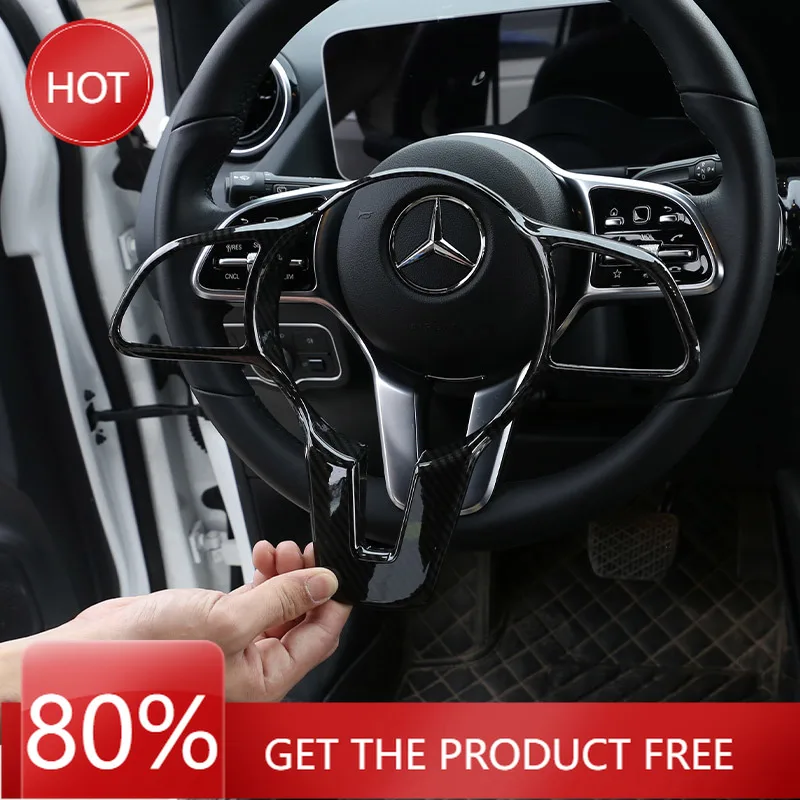 

Hot Steering Covers Car Steering Wheel Trim For Mercedes Benz A B C E G CLA CLS GLC GLE GLS EQC GLB W177 W247 W205 W213 C257