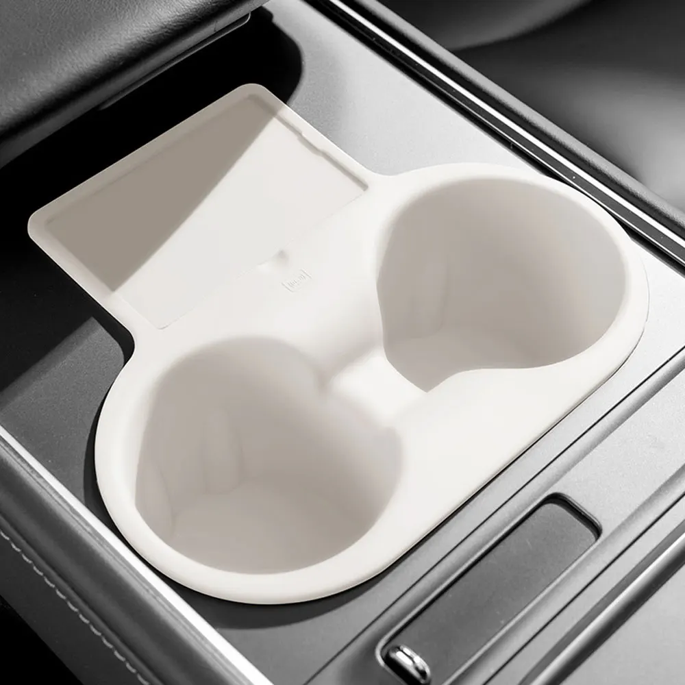 For Tesla Model 3（21-23） Model Y（20-24） Silica Gel Cup Holder Clip Water Cup Slot Slip