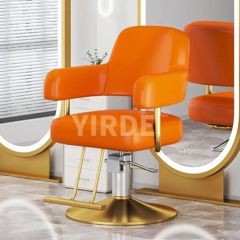 

Stool can be lifted and lowered chair Hair salon hair cutting chair Hair salon chair can be rotated Hair salon chair