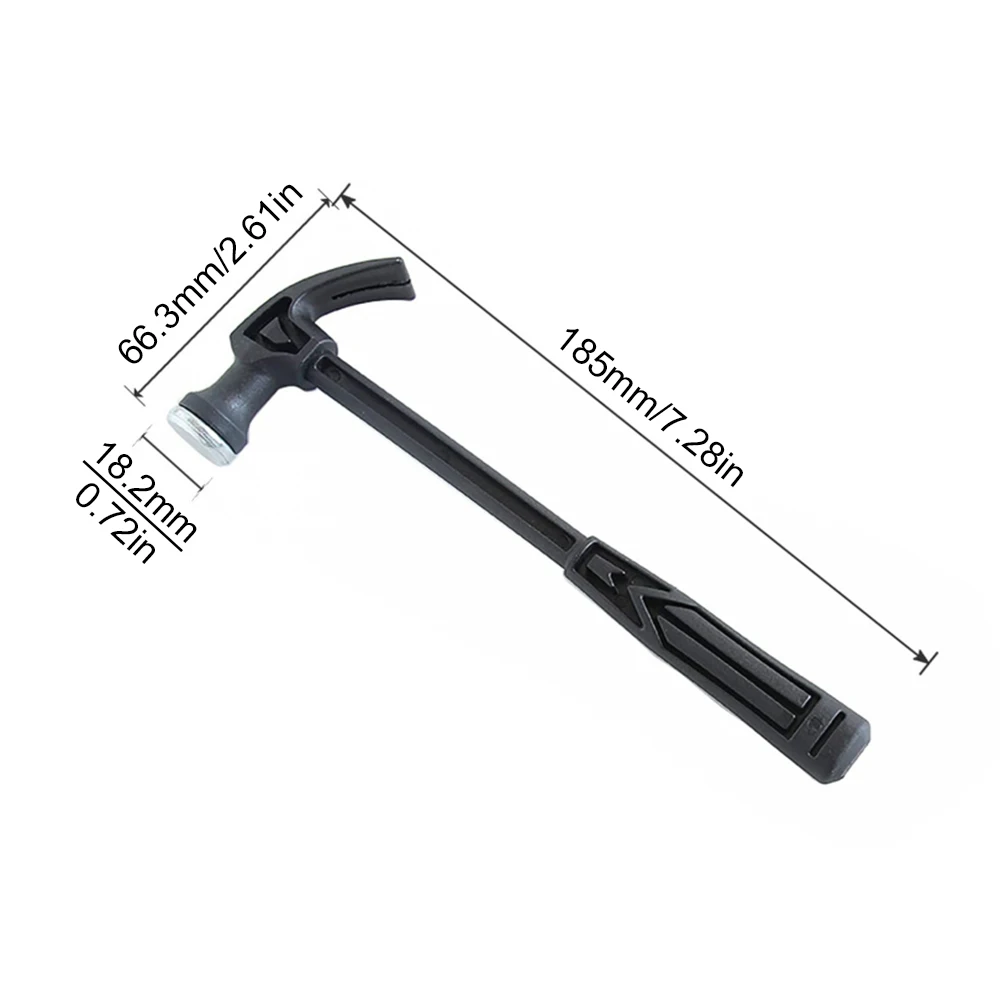 Mini Claw Hammer 17mm Hammerhead Household Nail Hammer Plastic Handle Children DIY Toy Photo Walls Installation Hammer Tool