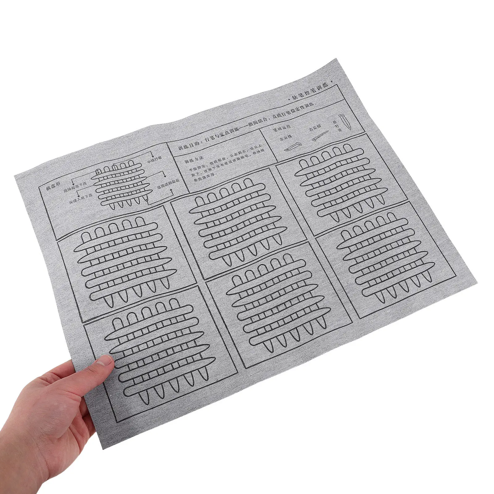 1Set Beginner Calligraphy Set for Thick Water Drawing Cloth Folding Tracing Mat Chinese Calligraphy Practice Supplies