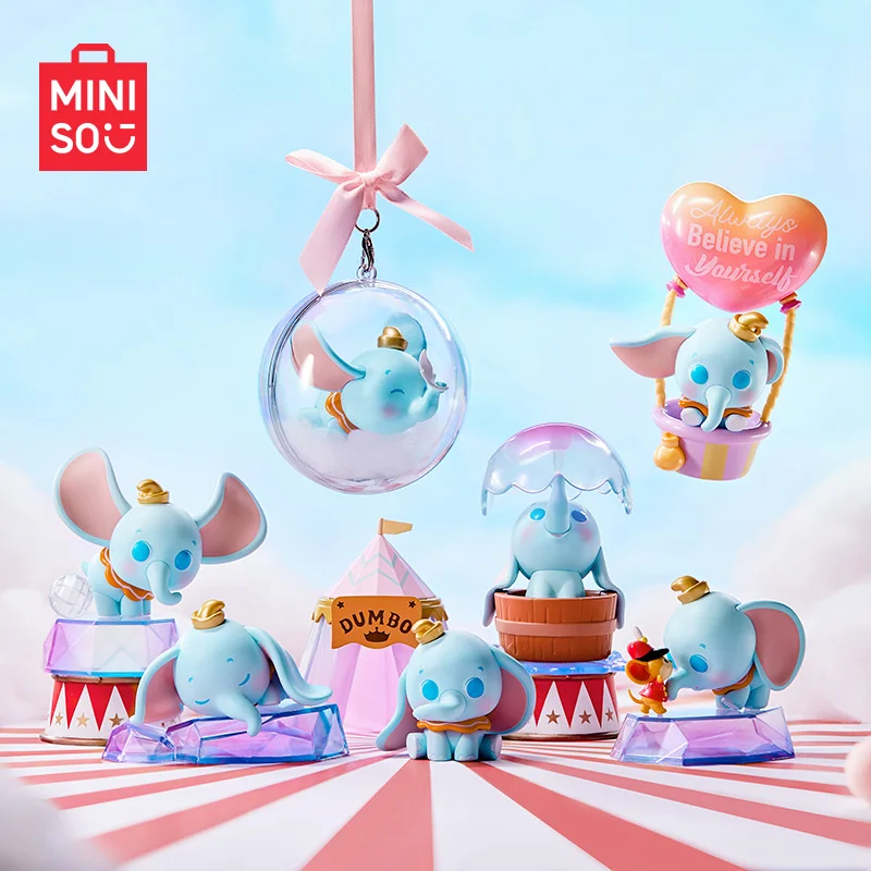 

MINISO Disney Дамбо день мечты серии глухая коробка настольное украшение Kawaii детские игрушки подарок на день рождения Аниме периферийный