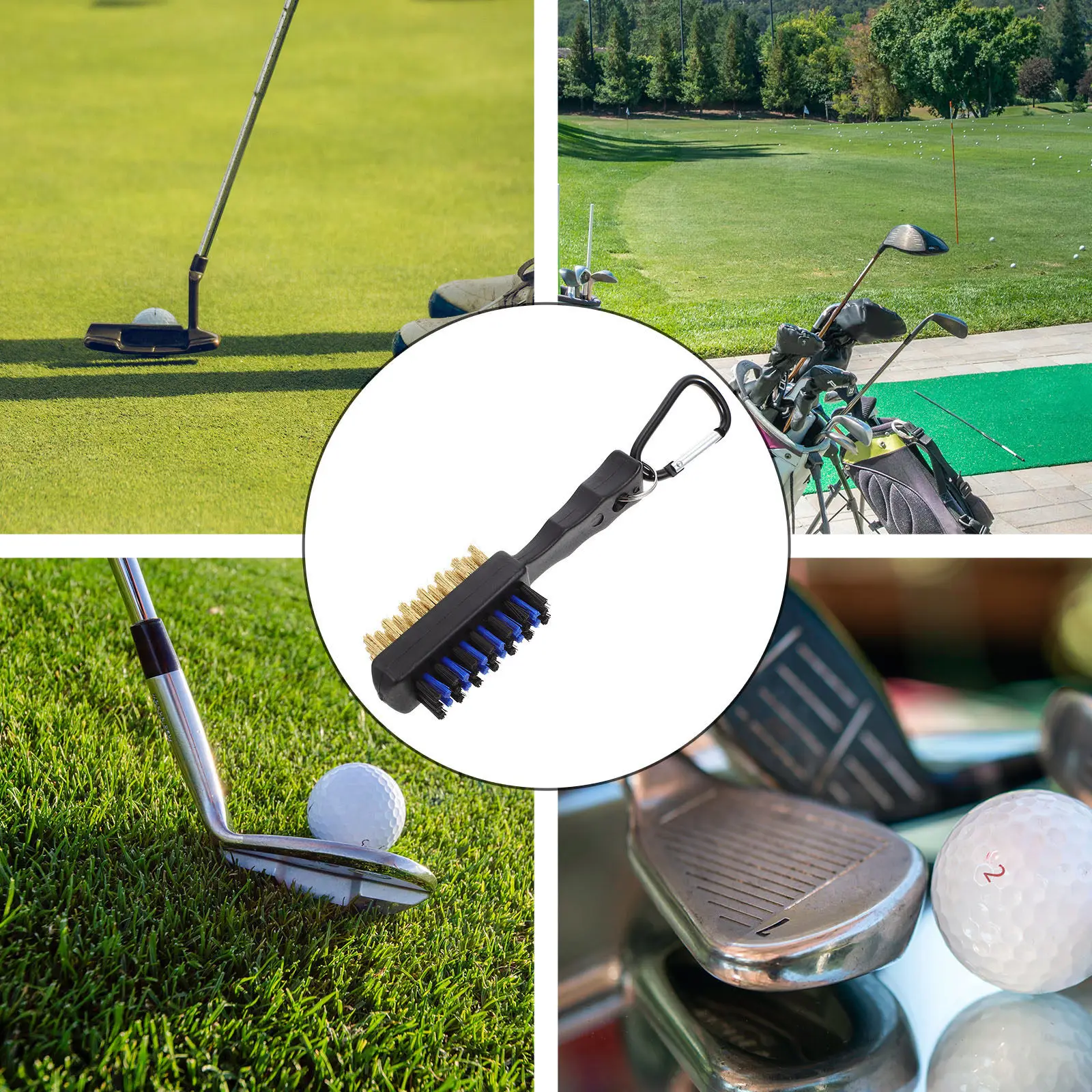 

High Durability Double Sided Golf Club Cleaning Brush Professional Steel Wire Scrubber Golf Club Head Cleaner Efficient Outdoor