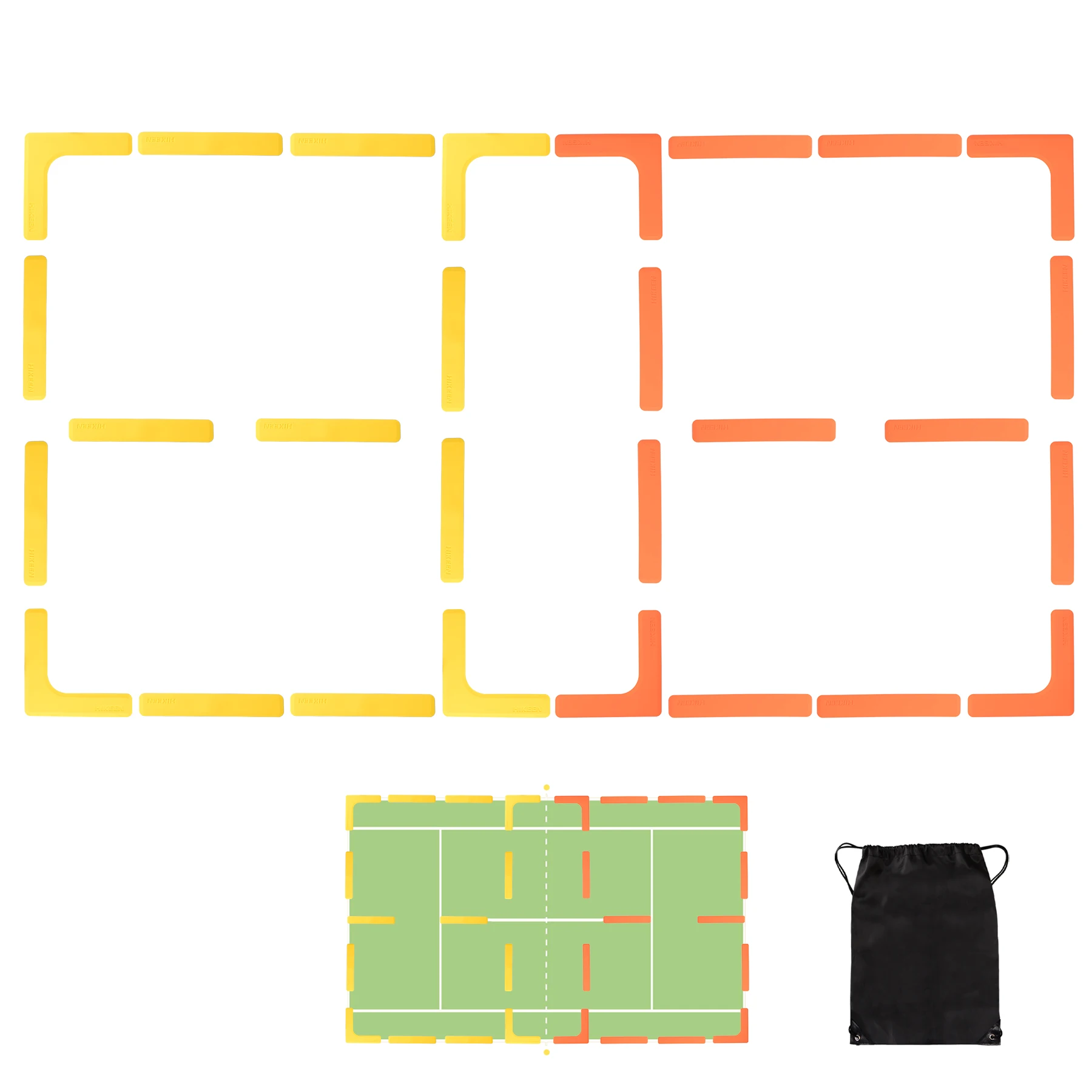 

Комплект маркеров Hikeen Court Lines, противоветростойкие маркеры, 28 шт., Pickleball Net Court для внутреннего двора