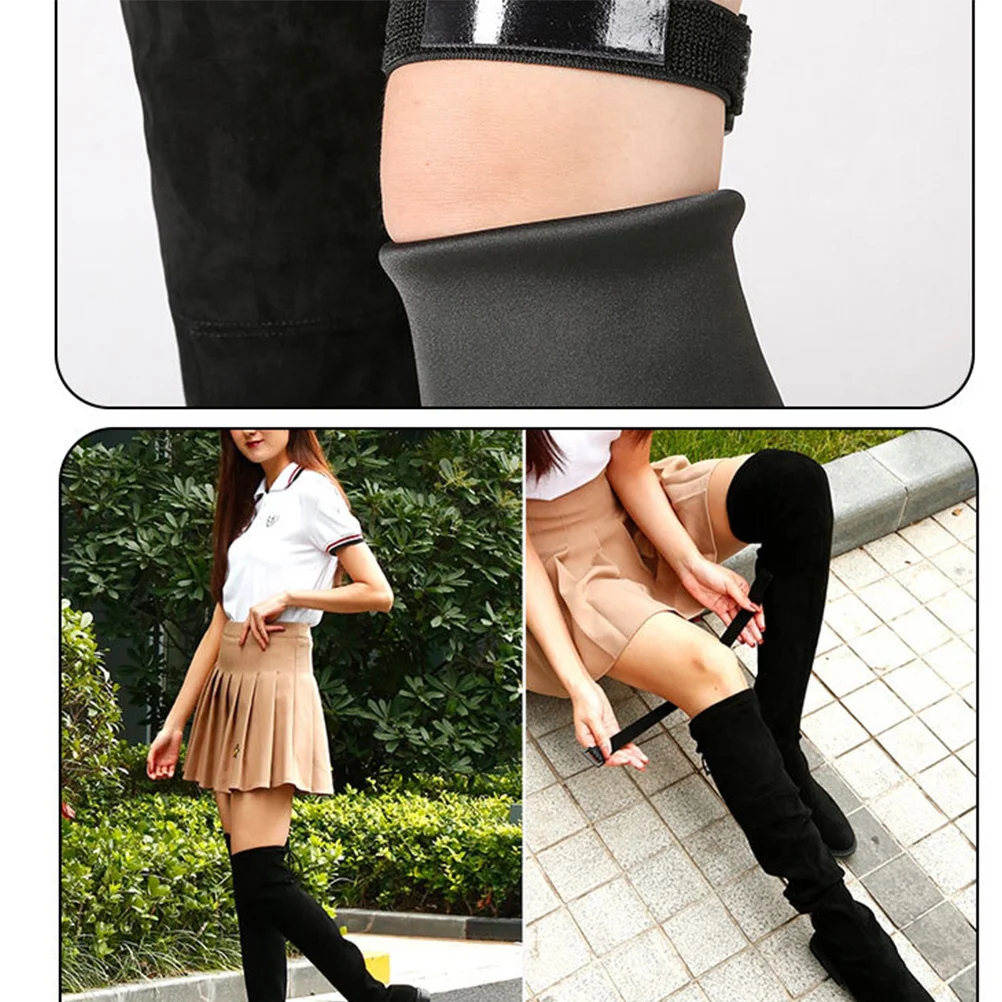 

1 set 1 Set Adjustable Elastic High Boots Straps For Thigh High Knee-High Boots Anti-Slip Fixed Support Boot Accessory