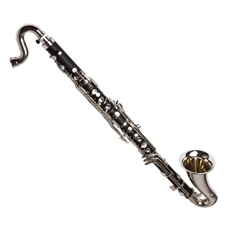 High Quality Bass Clarinet JYCL304 18 Low E 18 Silver Keys BB Tone