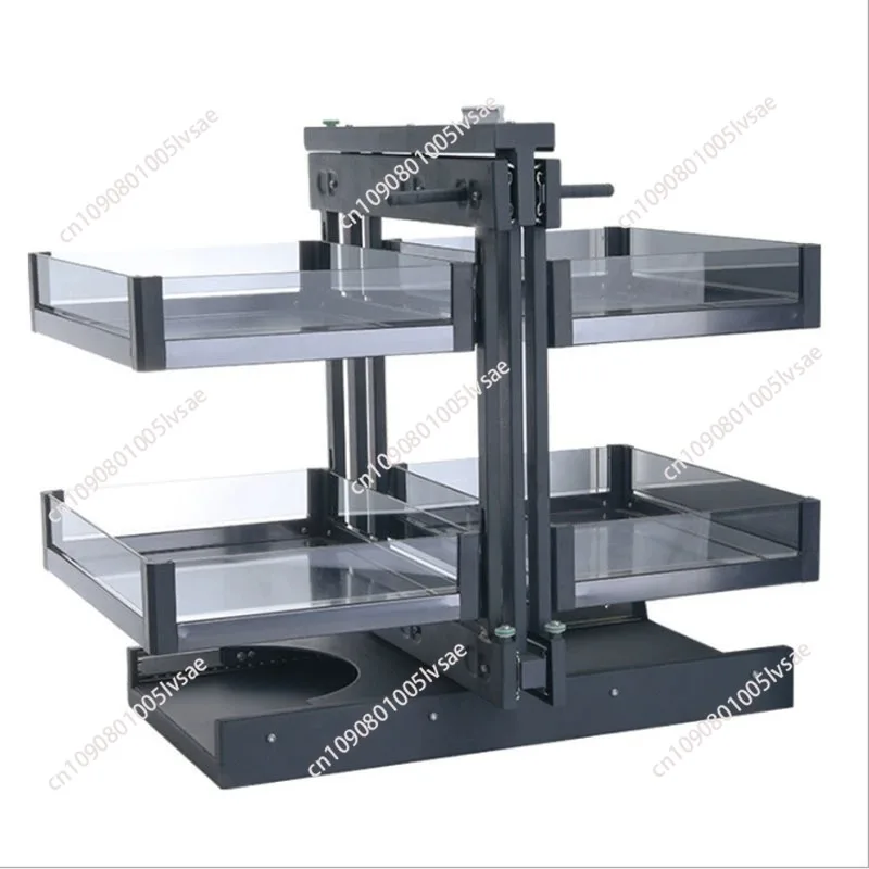 Cabinet corner pull-out corner small monster kitchen seasoning dish basket drawer type large capacity storage