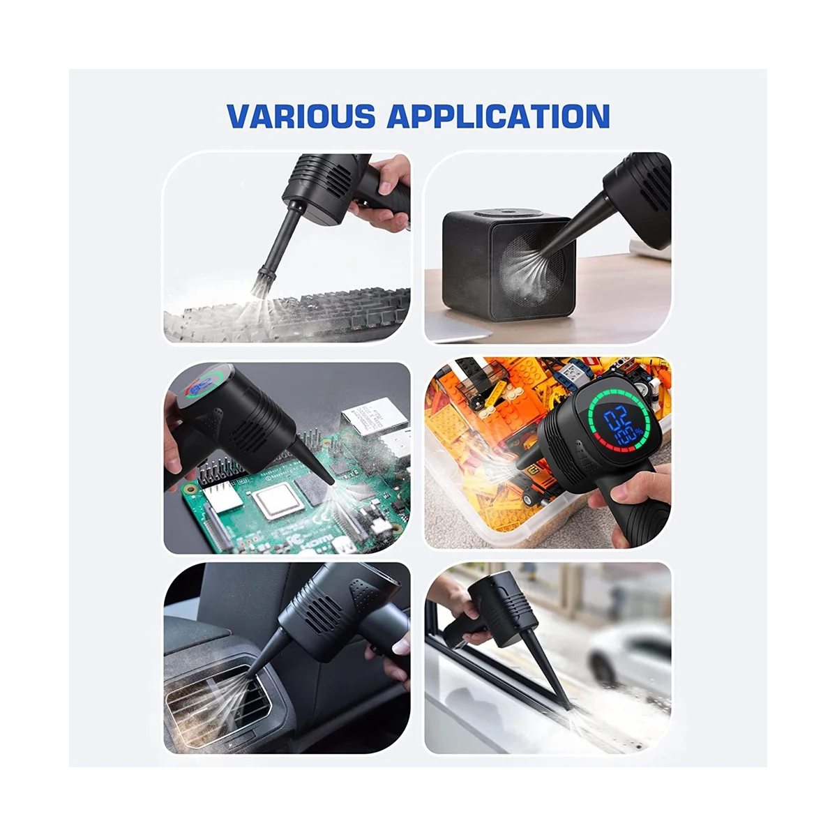 Беспроводной автомобильный пылесос 2 в 1, ручной портативный робот-пылесос, пылесборник для очистки клавиатуры