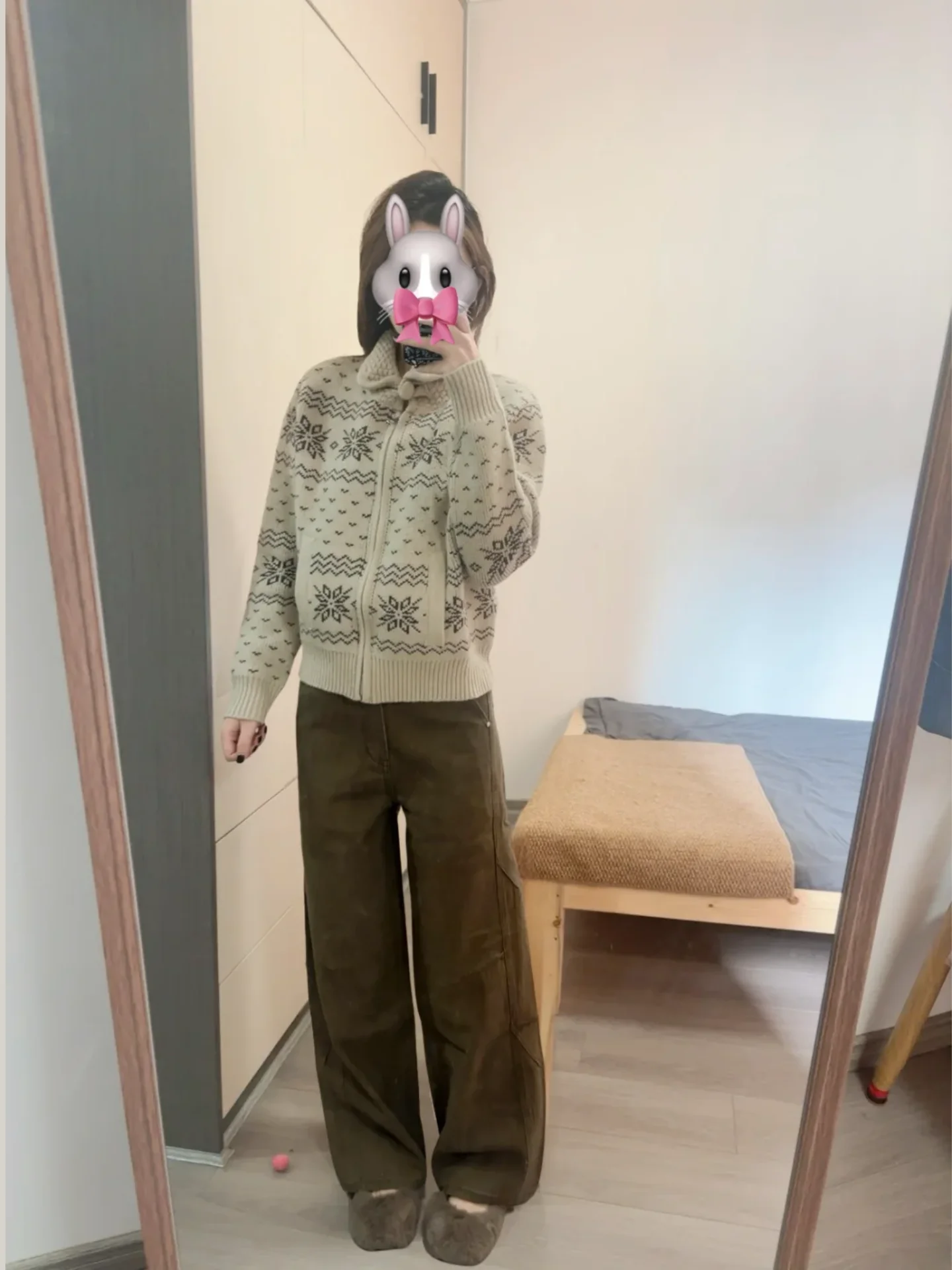 

Retro Fair Isle Knitted Open Cardigan Women's Winter Faion Versatile Sweater Commute Sle Long Sve Regular Fit Pure Color