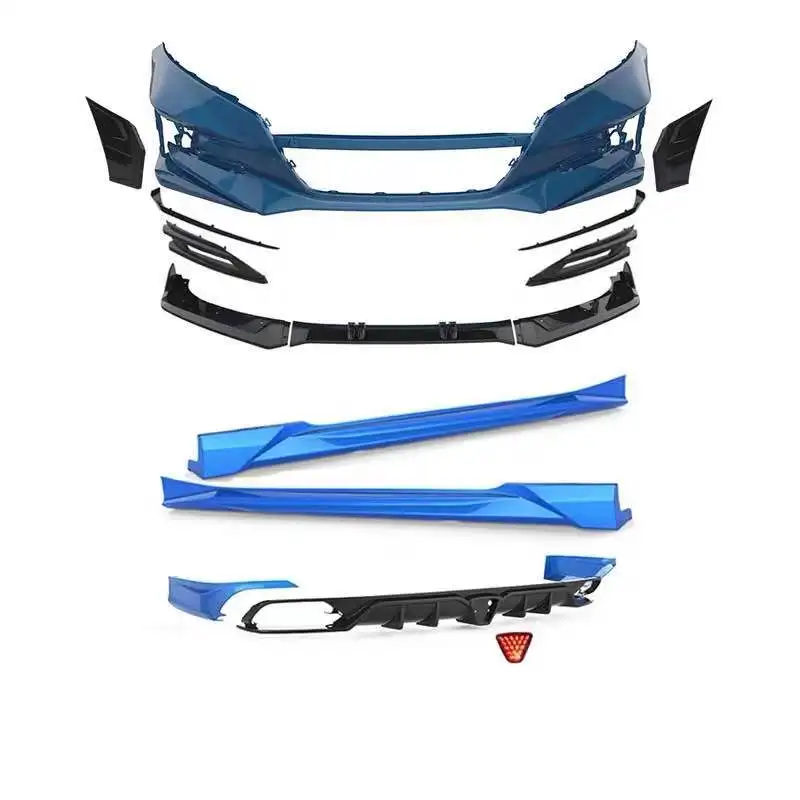 

Hot Selling New style For Honda Accord Upgrade ACR Style Body kits Front Bumper Front Lip Rear Lip Side skirts Car bumpers