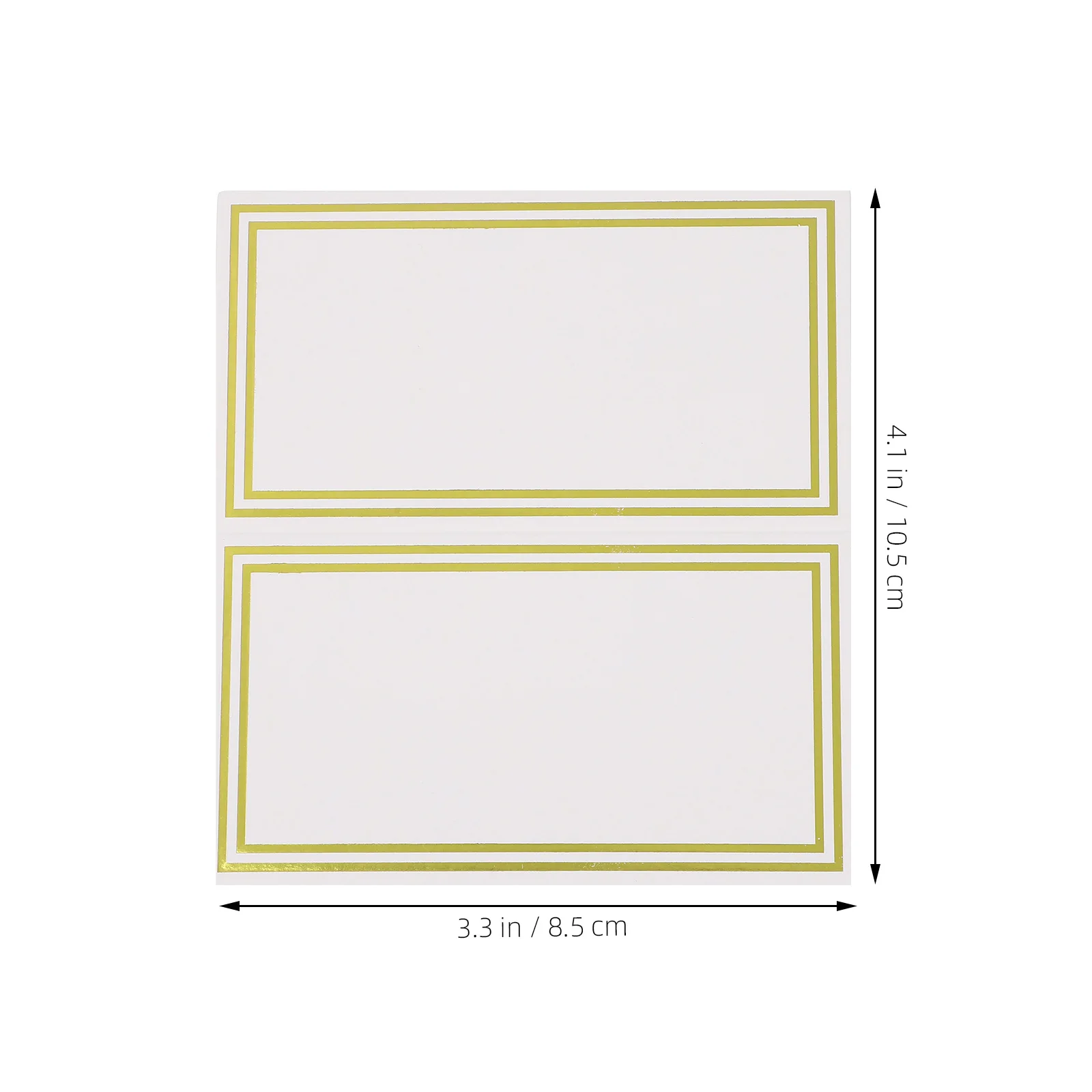 

60 Pcs Place Name Card Cards Place Name Wedding Party Banquet Paper Setting Thick Smooth Bronzing Edges Modern Design