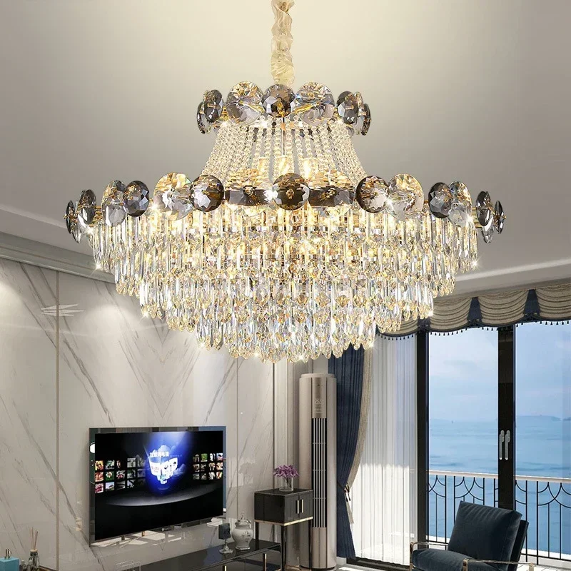 

Modern Creative Luxury Crystal Chandelier for Living Room Bedroom Villa Kitchen Facility Decorative Pandant Lamp Suspension