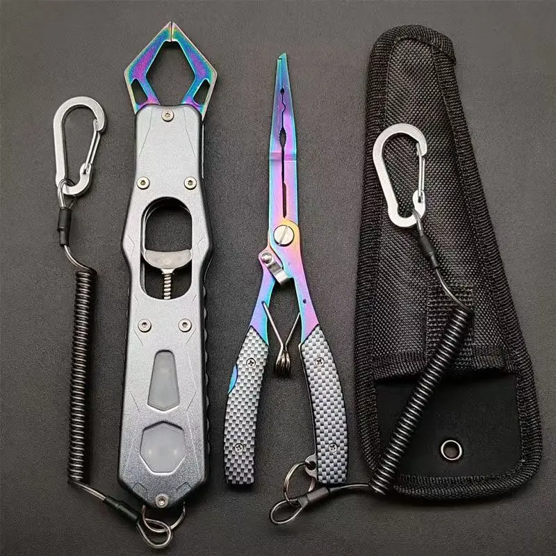 

NewLuya clamp fish control device, high-strength fish clamp, wire cutting, open-loop multi-functional fishing tool clamp