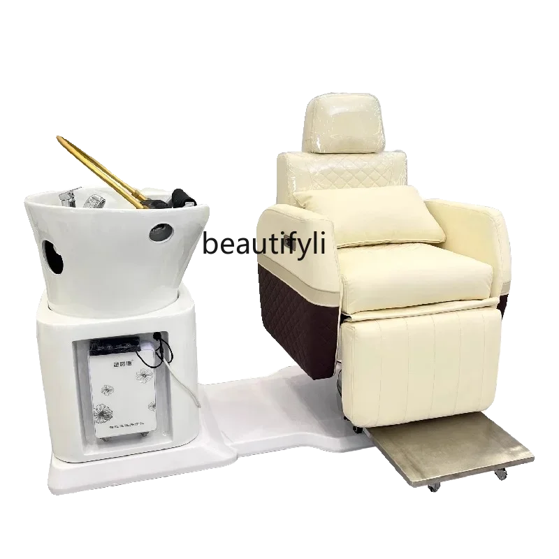 Smart High-End Hair Care Chair Rotating Hair Care Flushing Bed Multi-Functional Electric Shampoo Chair Hair Salon