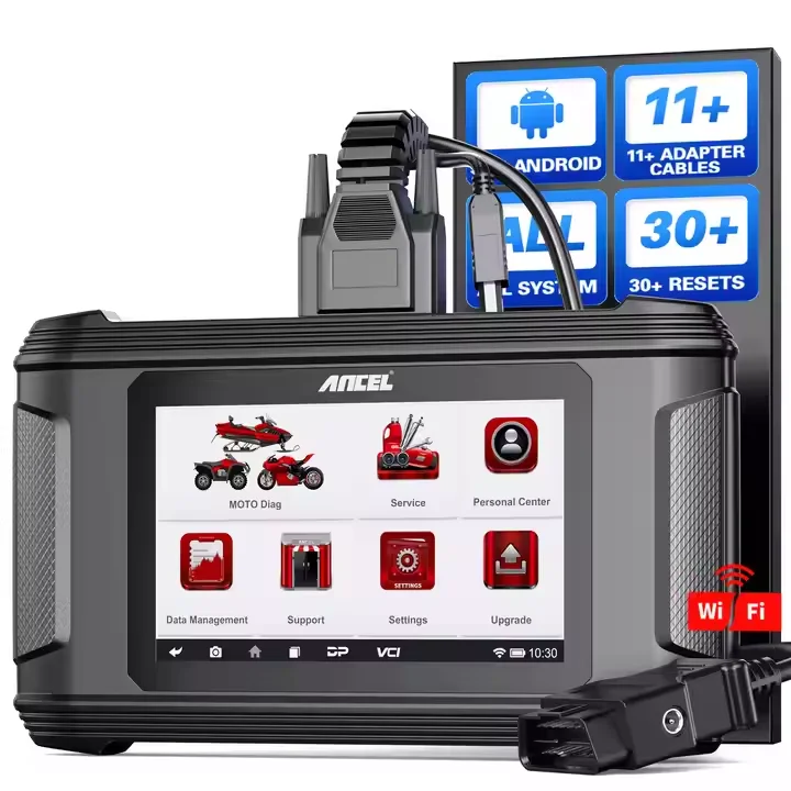 

Ancel MT500 Motorcycle Scanner Full System Diagnosis ECU Coding Multi-reset Auto Motorcycle Analysis for BWM/KTM/KAWASAKI
