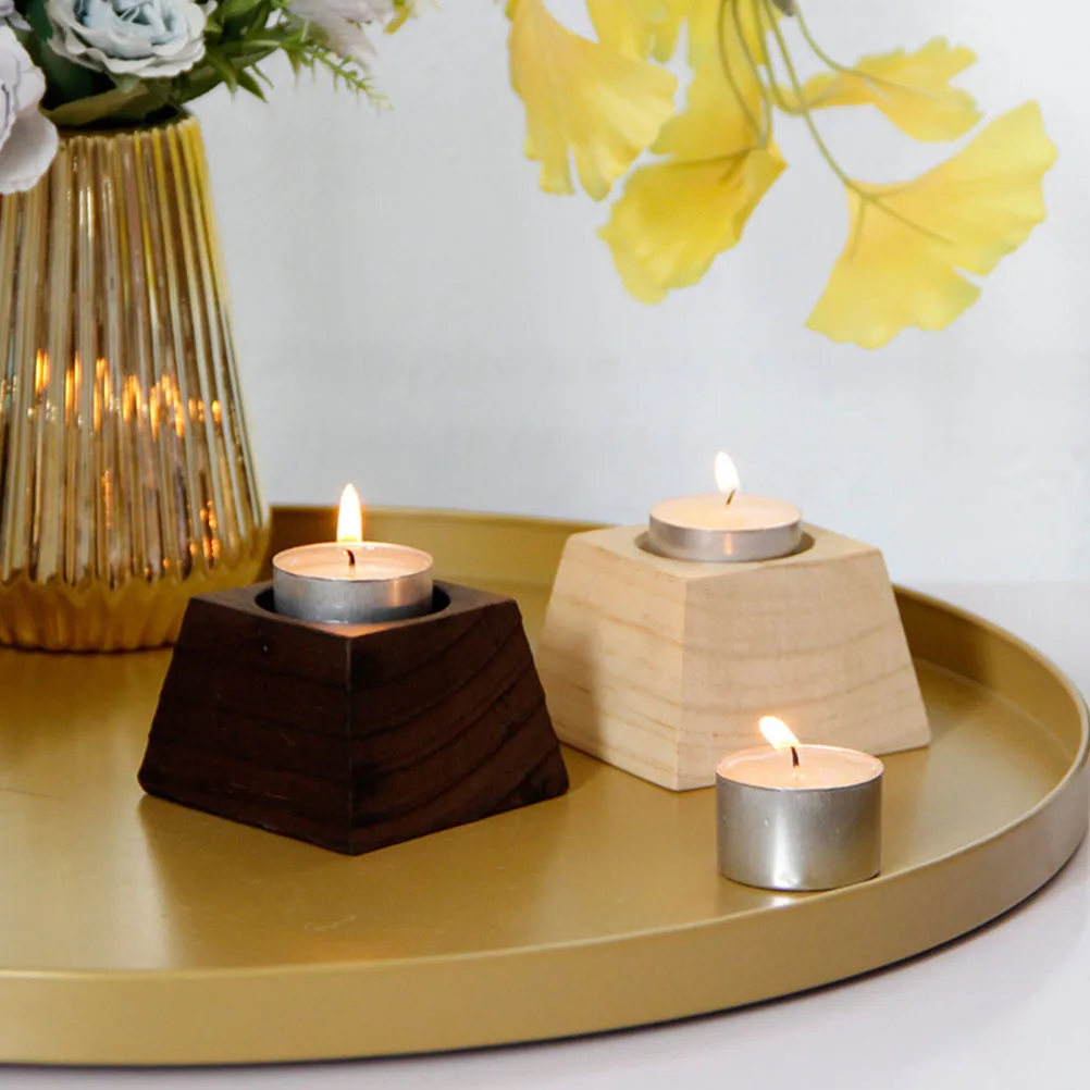 

Black Wood Ladder Holder Tea Light Rustic Farmhouse Stand Tabletop Decor Romantic Home Decoration