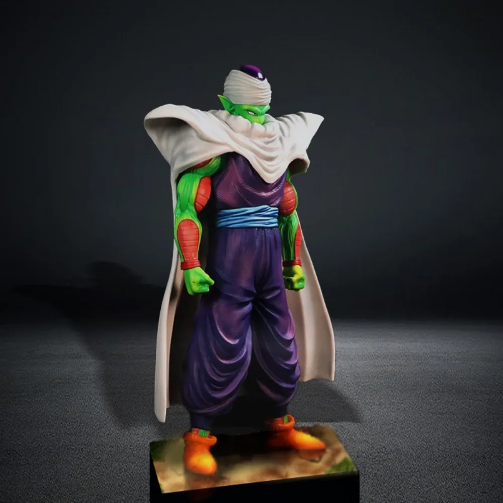 Anime Dragon Ball Piccolo figurki przystojny realistyczny charakter krótki flet płaszcz styl peryferyjny Model zabawka ozdoba prezent