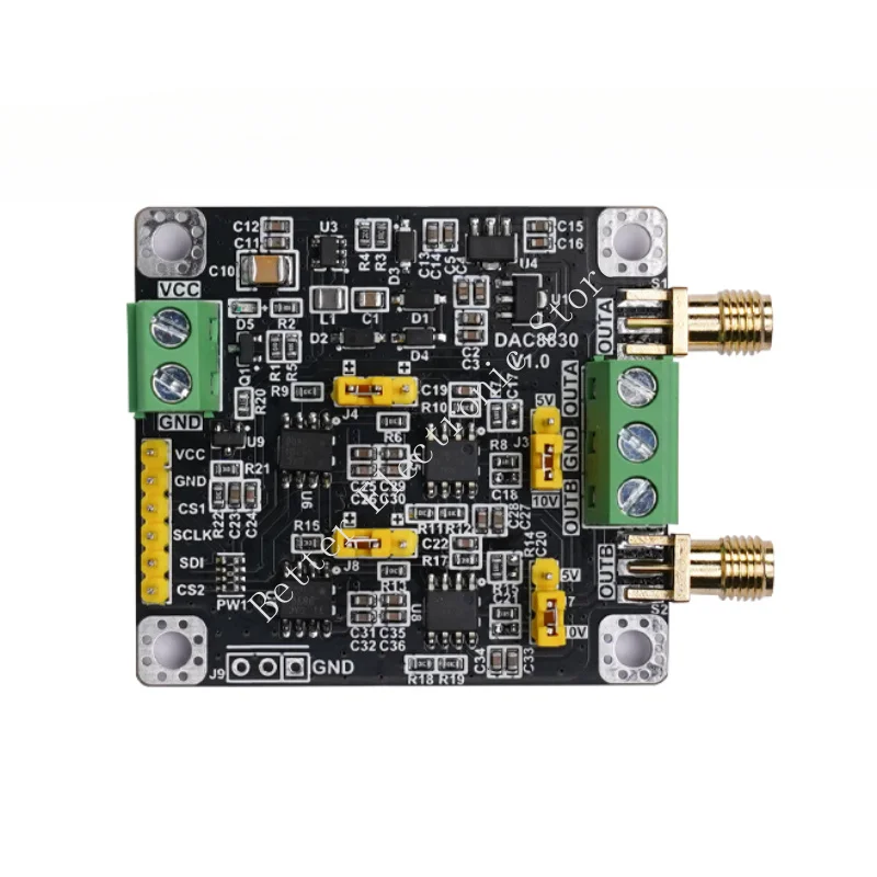 وحدة Dac8830 ثنائية القناة 2 قناة 16 بت محول رقمي إلى تناظري Dac وحدة 0-5 فولت 0-10 فولت ± 10 فولت #1