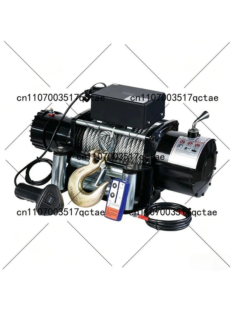 12V 24V 5 Ton Electric Winch Heavy Duty Off Road Recovery Towing Hoisting Winch for Vehicle Self Rescue