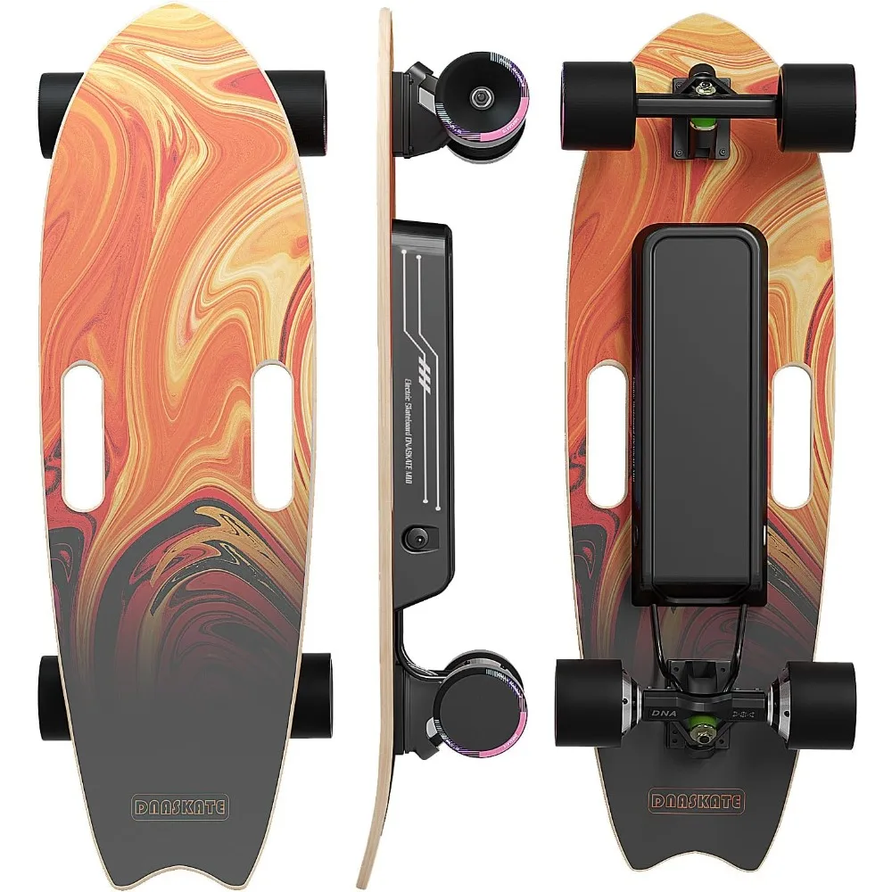 600W Hub-Motor Shape De Skate Board & Accessories and Skate Boards 15 Miles Range Skateboard Electric Skateboard With Remote