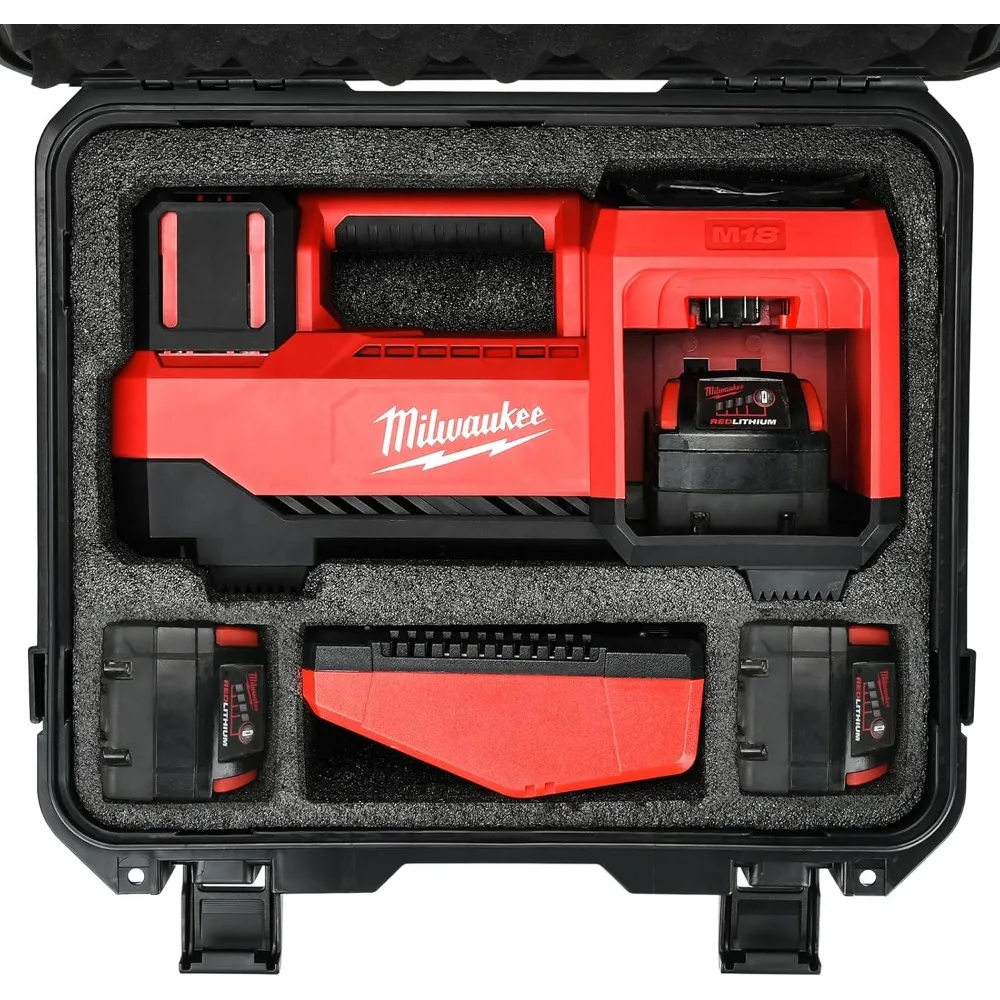 

Air Compressor Waterproof Hard Case Compatible with Milwaukee M18 Inflator 2848-20, Air Pump Carrying Bag for Milwaukee Tools