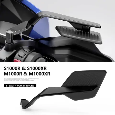 BMW S1000R S1000XR M1000R M1000XR 오토바이 백미러 윙 공기 역학 알루미늄 스텔스 맥스 미러 2025 2024 2023 BMW S1000R S1000XR M1000R M1000XR 오토바이 백미러 윙 공기 역학 알루미늄 스텔스 맥스 미러 2025 2024 2023