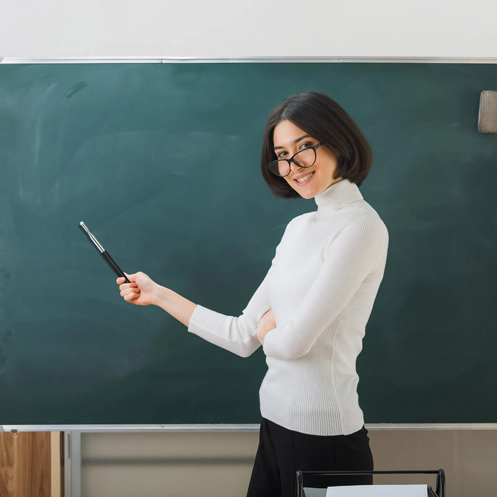 

Handheld Extendable Pointer 39 Inch Telescopic Retractable Teaching Presenter Classroom Whiteboard Pointer Handheld Presenter
