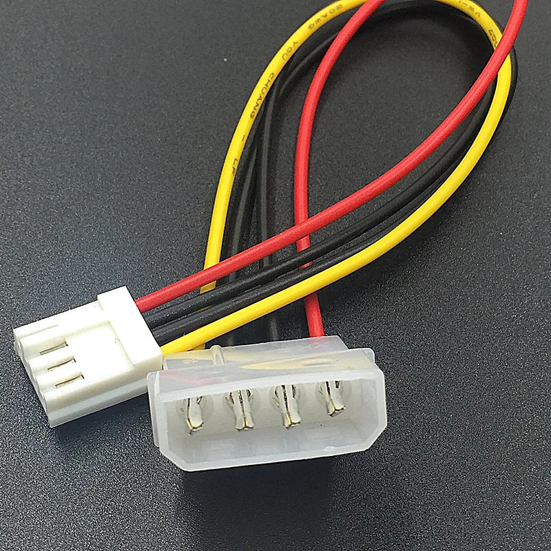 10PCS IDE to Floppy Drive Power Cable, Large 4Pin to Small 4Pin Power Cord, Molex 4P to Mini 4P Floppy Wire