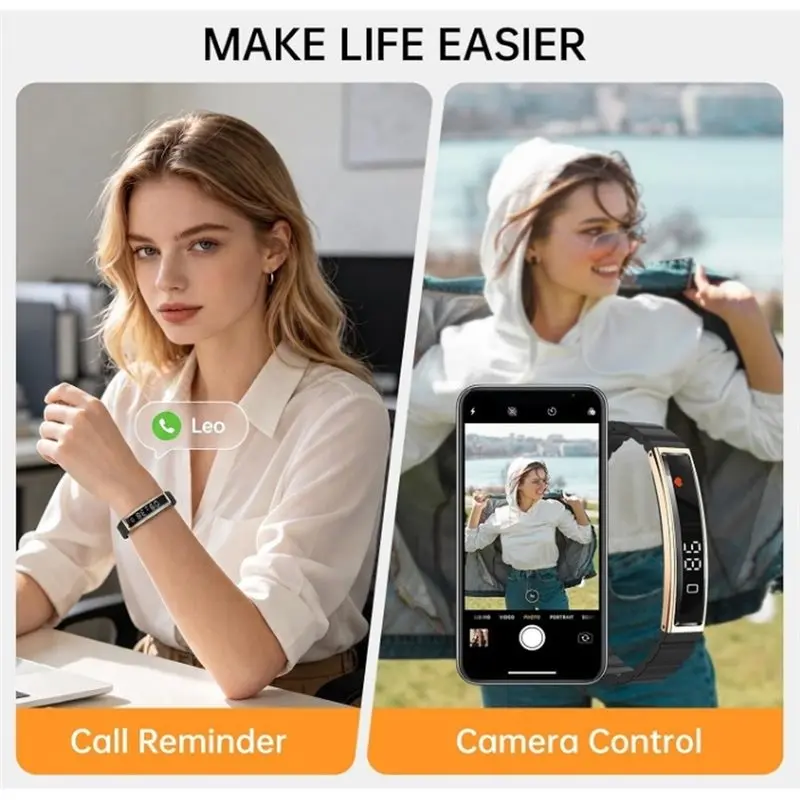 B03B-Smartband For Men For Women Fitness, Health Tracker With Heart Rate Sleep Monitoring Waterproof Multi-Sport Mode Smart Brac
