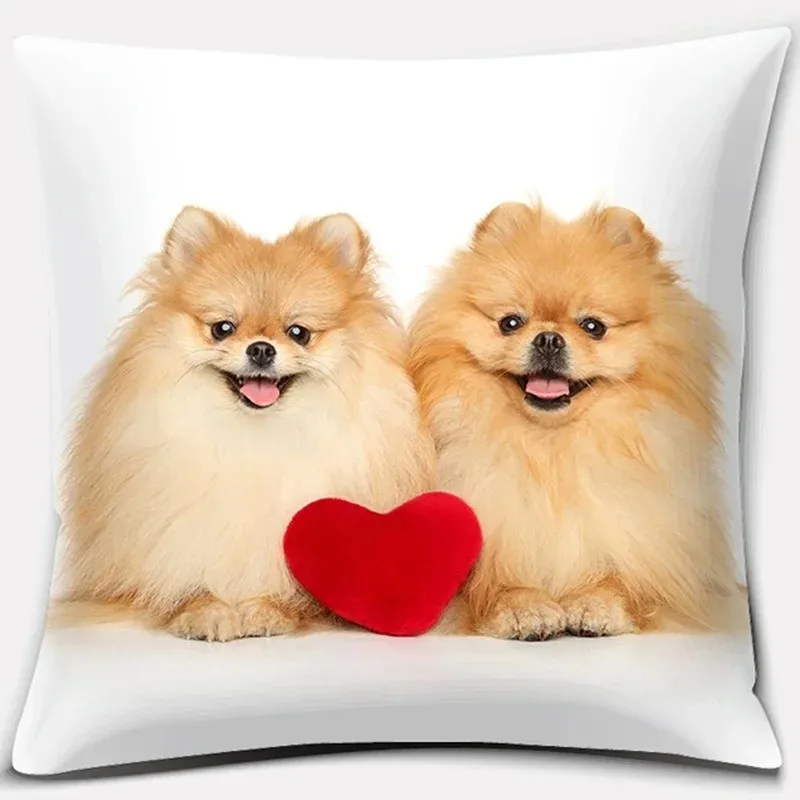 Cute Puppy Designs For Cozy Pillow Covers Pattern Cushion Cover Suitable For Sofa Bedroom Car Pillow Cover