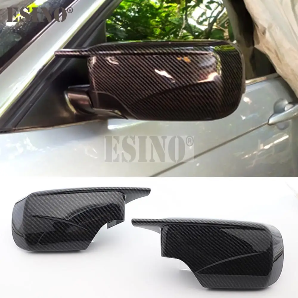 

2x ABS углеродное волокно в стиле Oxhorn M4, сменные чехлы для боковых зеркал заднего вида, чехлы для BMW E39 E46