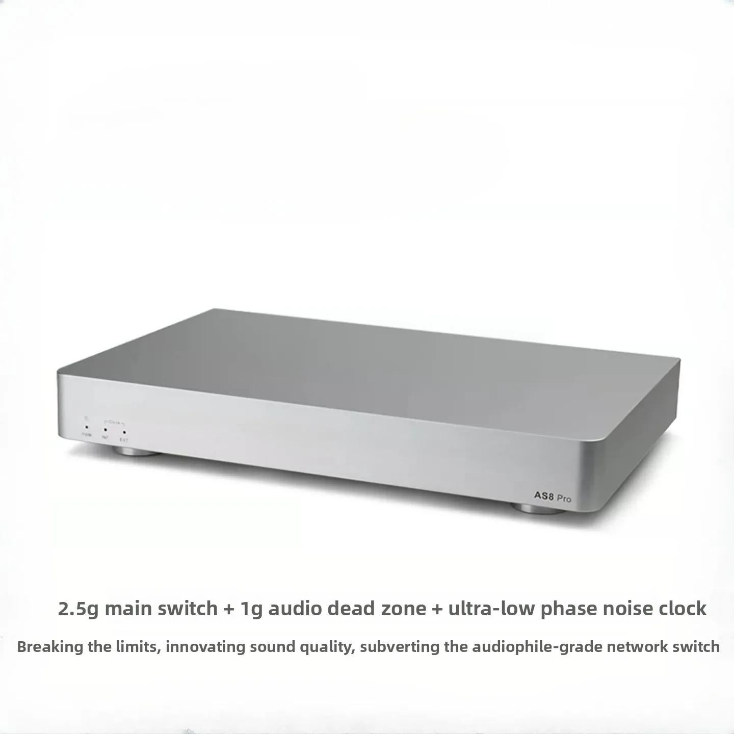AS8 Pro HIFI Audio Switch, 2.5G 10G Optical Isolation Network Switch with OCXO Clock