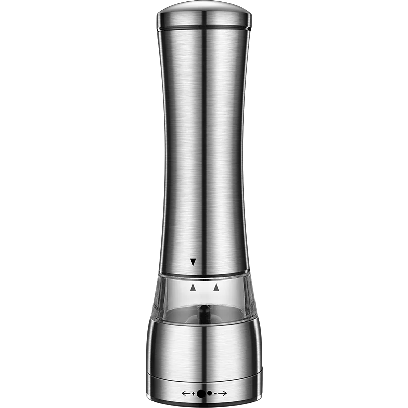 

LFGB Certification Ultra Thick 304 Stainless Steel Kitchen Pepper Mill Thickness Adjustable and Manual Cooking Spice Grinder