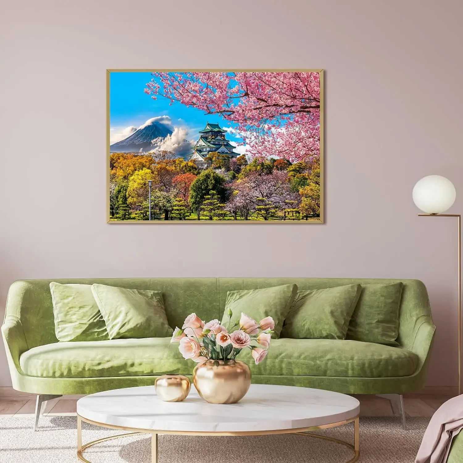 1000/500/300/120 sztuk papierowe puzzle dla dorosłych w kwiatach wiśni krajobraz puzzle gry zabawa rodzinna zabawka noc gier prezent