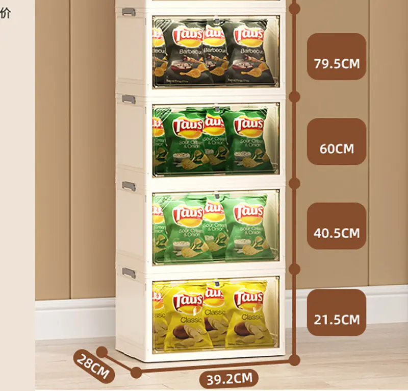 Folding Storage Box Plastic Clothes Organizer Toys Books Trunk Car Wardrobe Cabinet Organizer Home Large Foldable Organizing Bin - Image 18