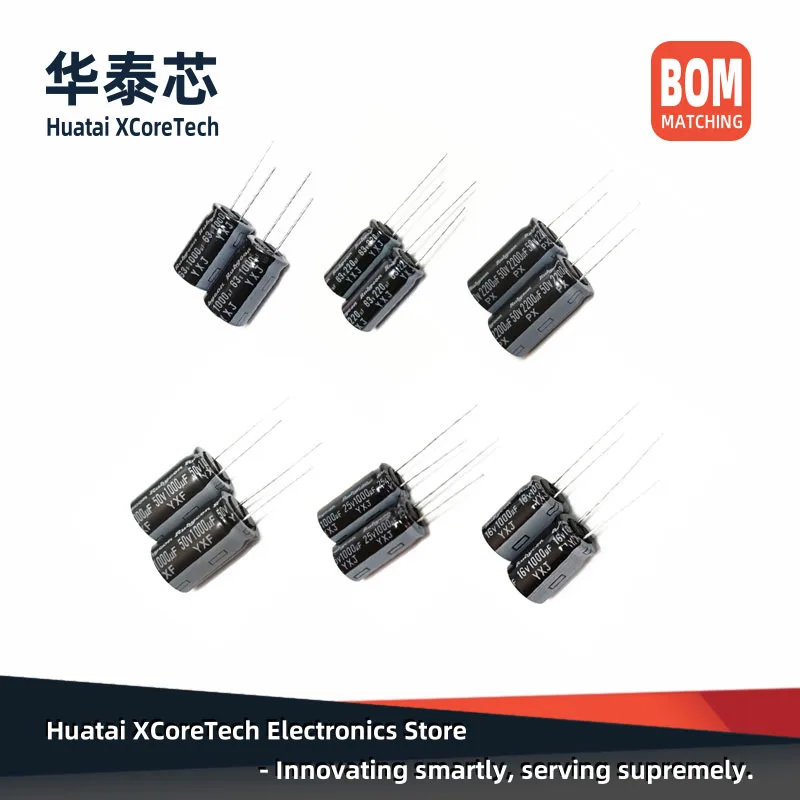 10PCS,DIP RUBYCON Aluminum Electrolytic Capacitor 63V 63YXA100M 63YXF100M 63YXJ100M 63YXA220M 63YXF220M 63YXJ220M 63YXA330M