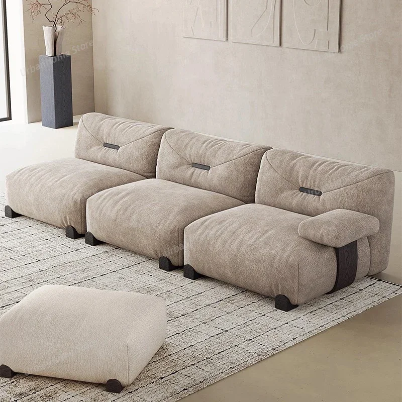 Replica Soft Living Room Sofas Accent Design Aesthetic Wooden Vintage Living Room Sofa Luxury   Soggiorno Home Furniture