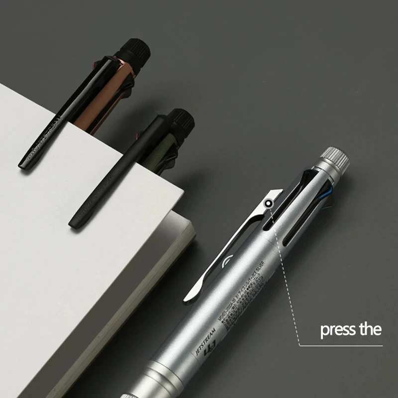 UNI 5 in1 Multi-Function Stationery Ballpoint Pen+Mechanical Pencil 0.5/0.7/0.38MM Replaceable Core Quick Drying School Supplies