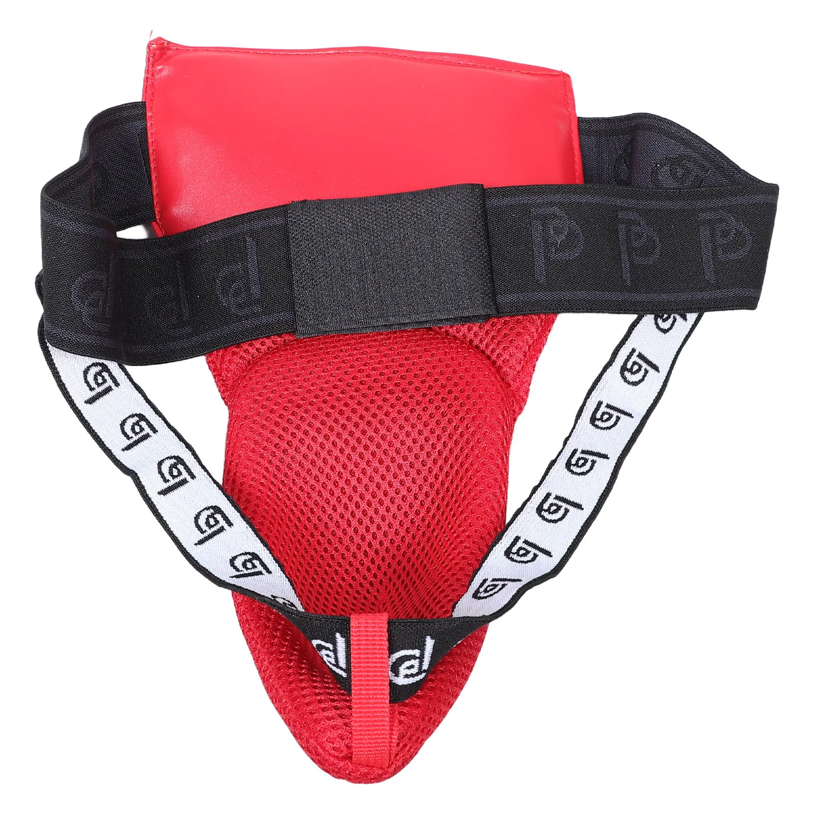 Mma Groin Protector Cup Red Breathable Mesh Shock Absorbent Flexible Fit for Boxing Kickboxing Taekwondo Sparring Muay Thai