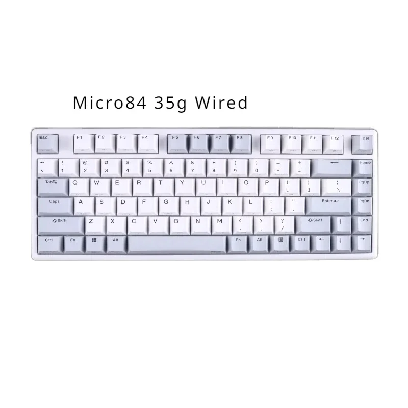 NIZ 35g capacitive Micro 84 Keyboard Dome Rubber Nopre wired Full keyboard Programmable Two Fn keys MAC Gaming