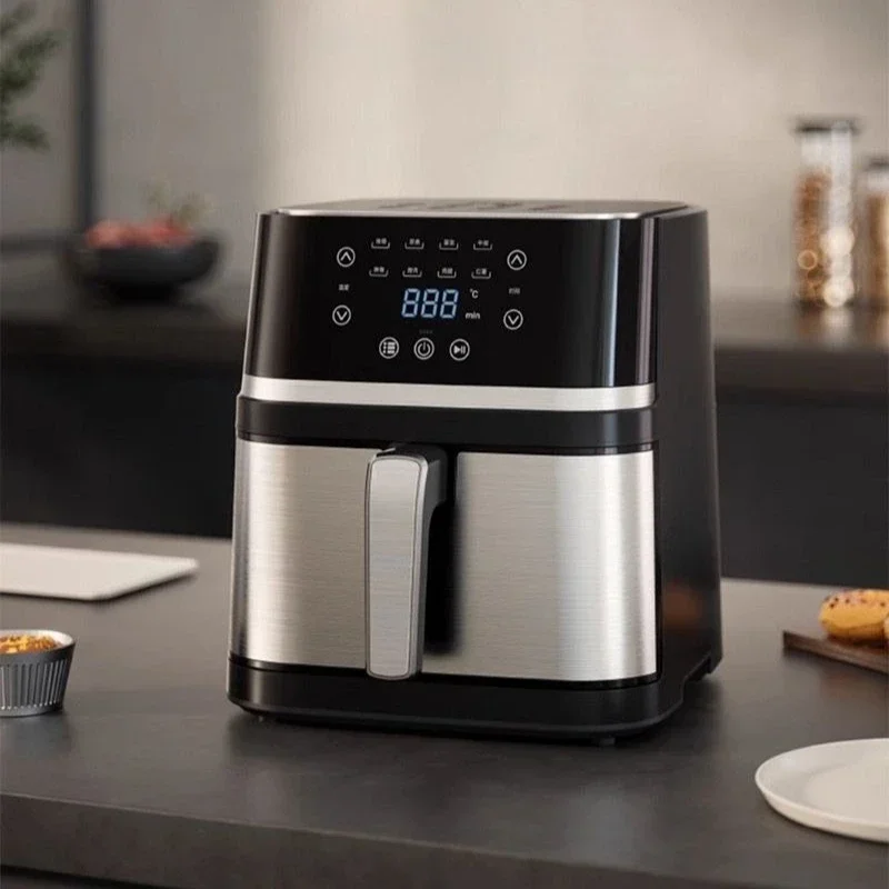 Air fryer household large capacity smart electric fryer no flip multifunctional electric oven integrated French fry machine