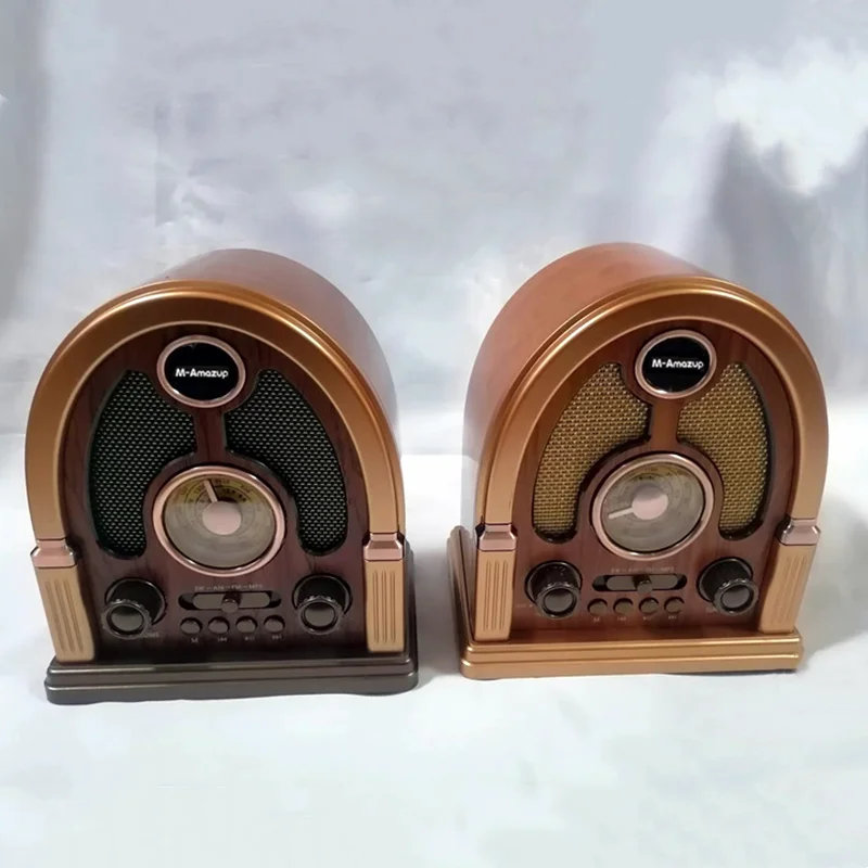 AM/FM/SW 3 نطاقات مكبر صوت راديو Type-C قابلة للشحن أجهزة الراديو المحمولة خمر دعم محرك USB TF BT مشغل موسيقى مع هوائي