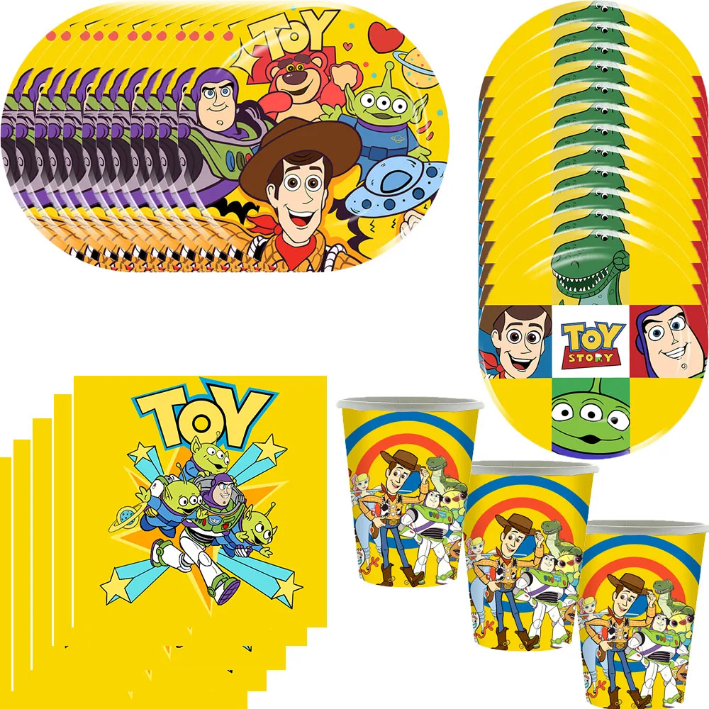 

NewToy Story Decoration Kids Party Favors Plates Children Girls Birthday Blue Sky White Clouds Party Supplies Baby Shower